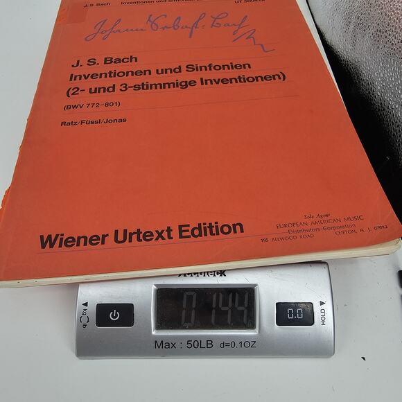 J.S. BACH BMV 772-801 2 and 3 Part Inventionen Und Sinfonies Wiener URTEXT - Picture 7 of 7